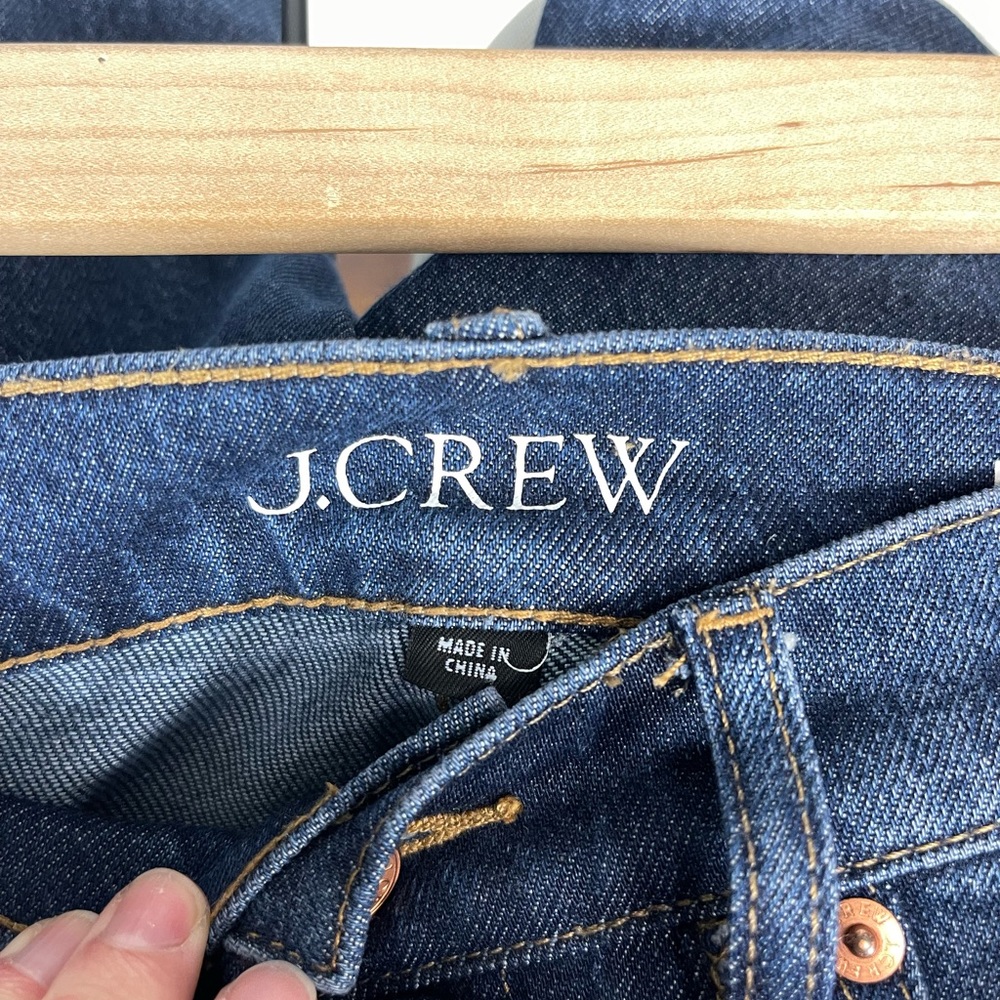 SOLD J. Crew Petite Wide Leg Denim Trouser Jean BP481 28P 28 High Rise y2k - Picture 10 of 15